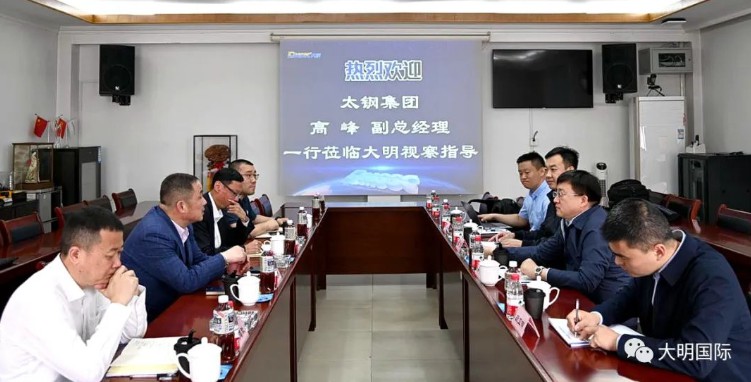 太钢集团副总经理高峰一行来访大明